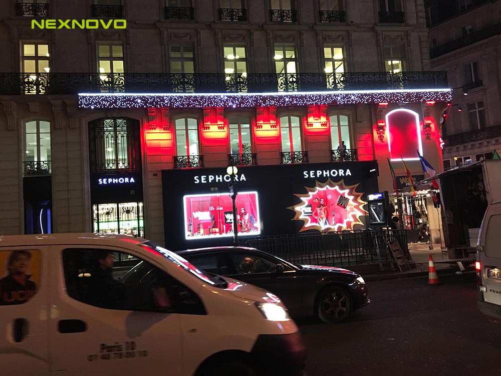 法國SEPHORA透明LED顯示屏項目