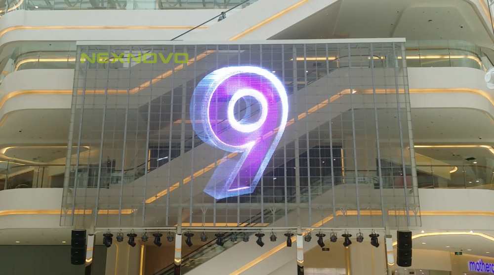 北京房山中糧萬(wàn)科長(zhǎng)陽(yáng)半島商場(chǎng)中庭透明LED顯示屏項(xiàng)目(圖4)