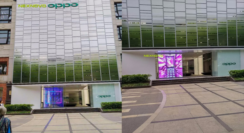 上海OPPO旗艦店透明顯示屏項目(圖1)