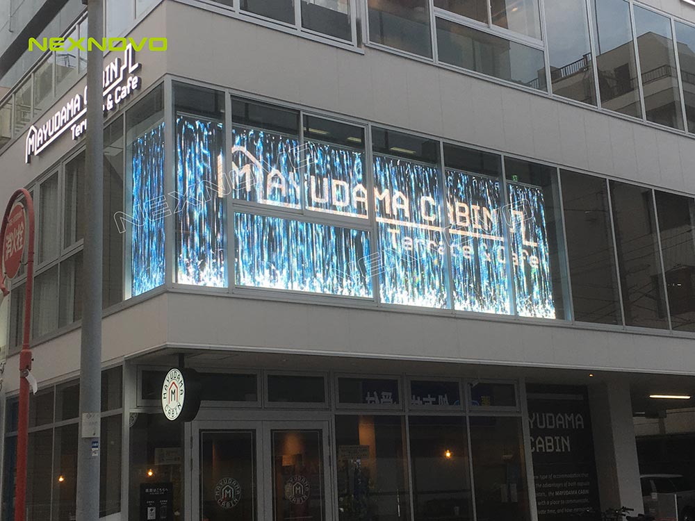 日本Mayudama Cabin 酒店玻璃LED顯示屏項目(圖6)